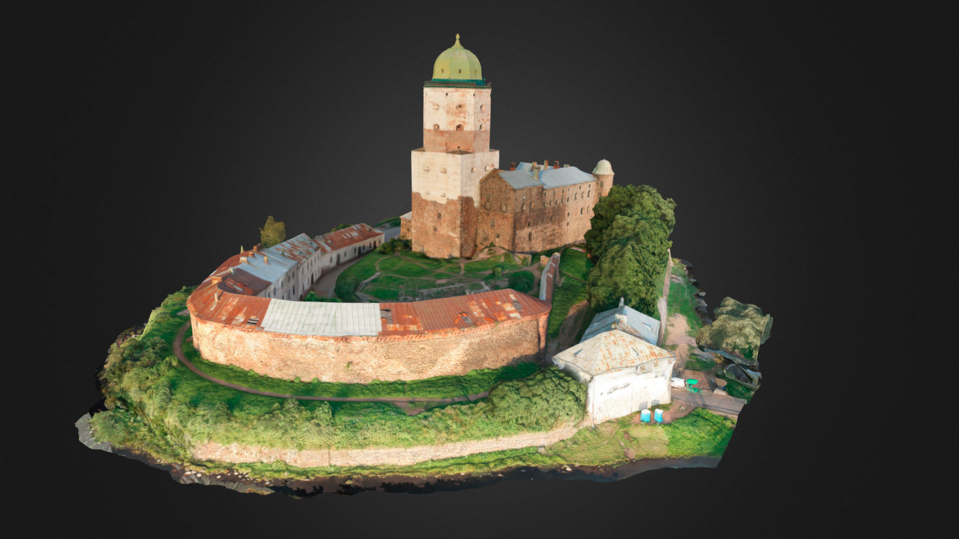 Vyborg Castle 3D model_1