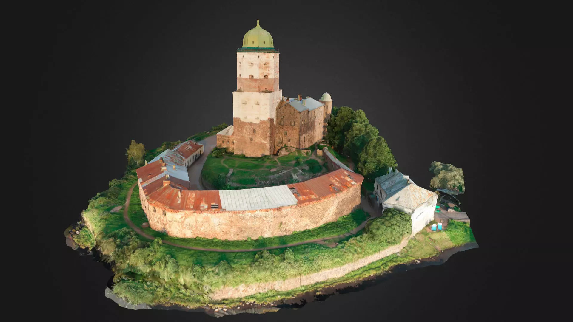 Vyborg Castle 3D model_0