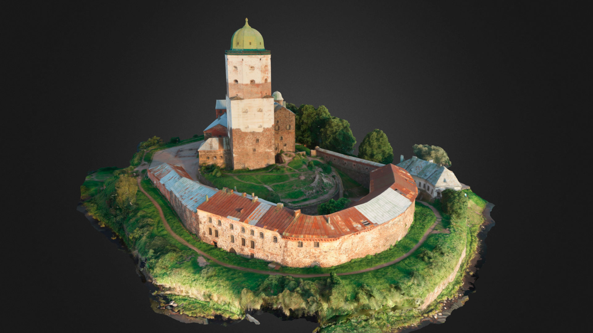Vyborg Castle 3D model_3
