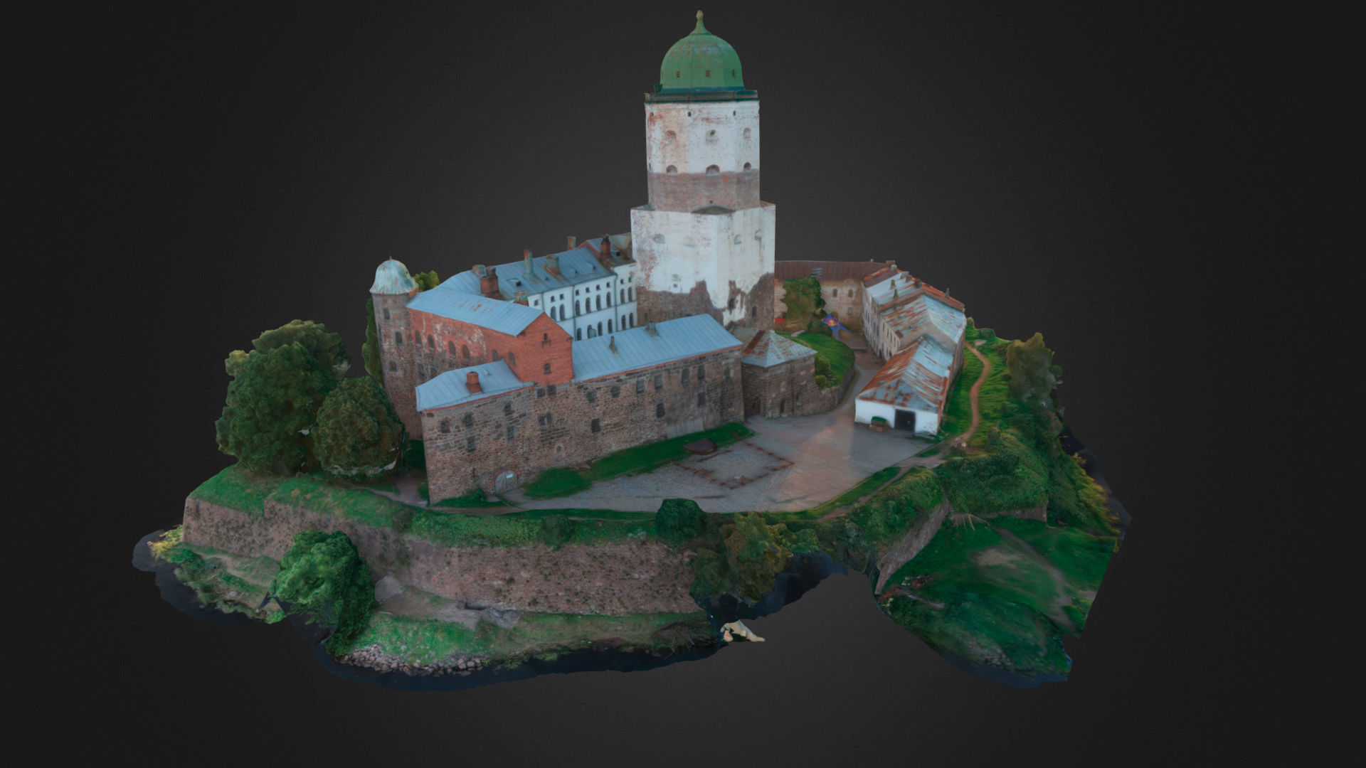 Vyborg Castle 3D model_8