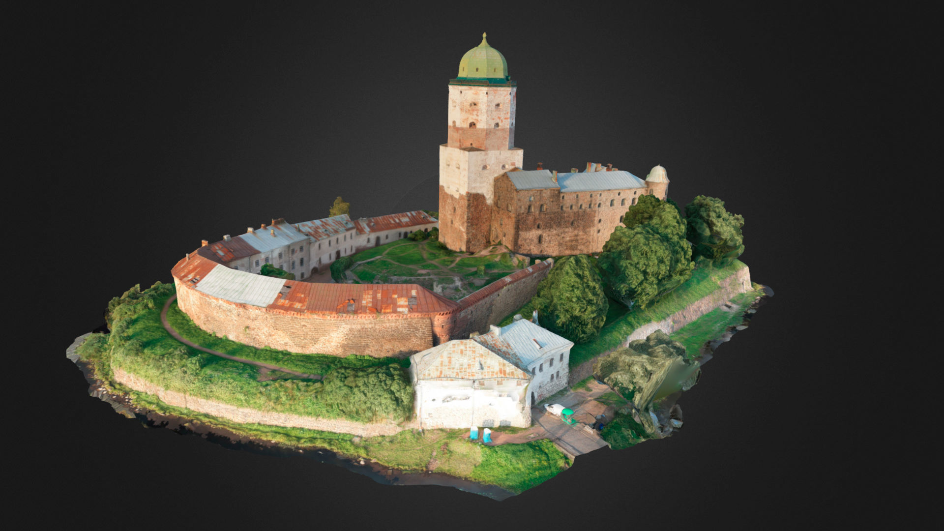 Vyborg Castle 3D model_4