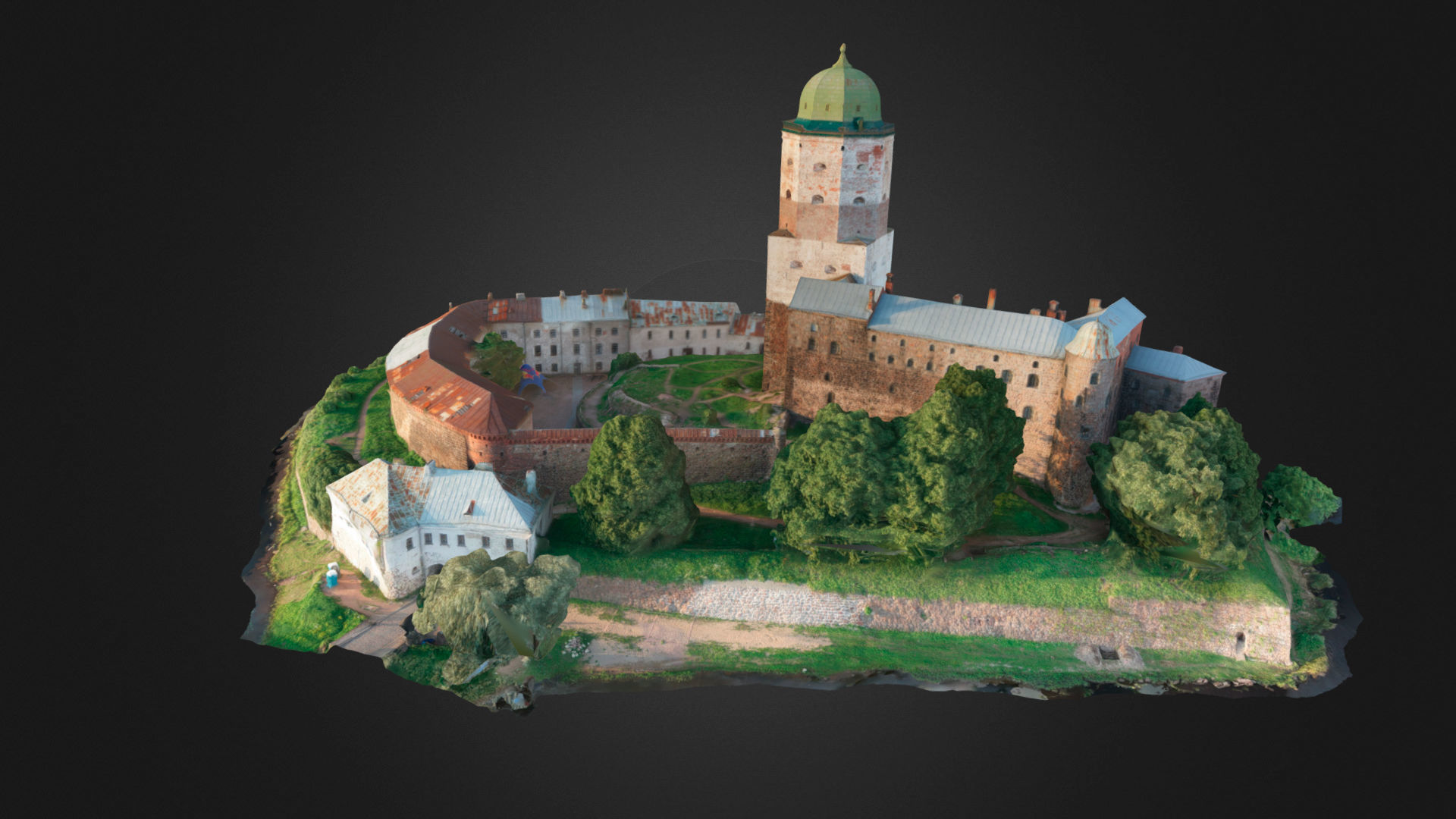 Vyborg Castle 3D model_6