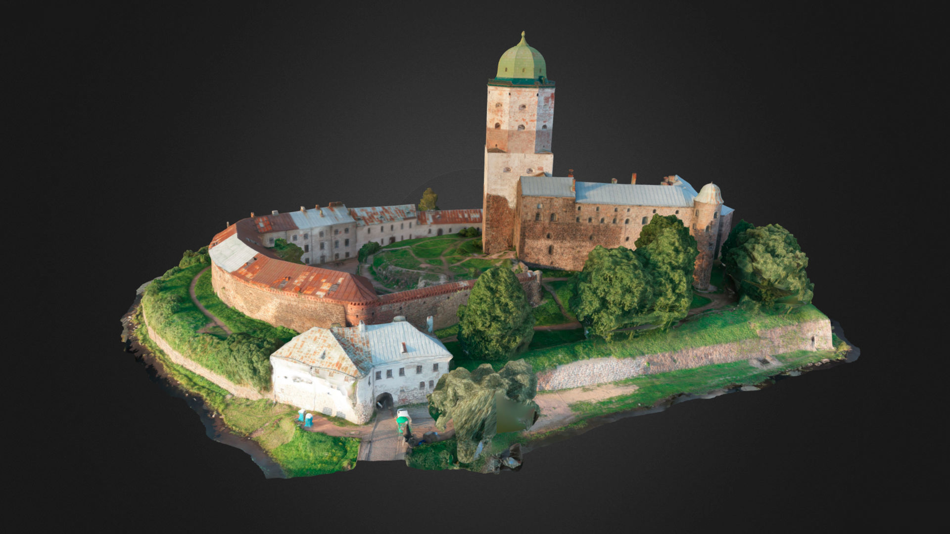 Vyborg Castle 3D model_5