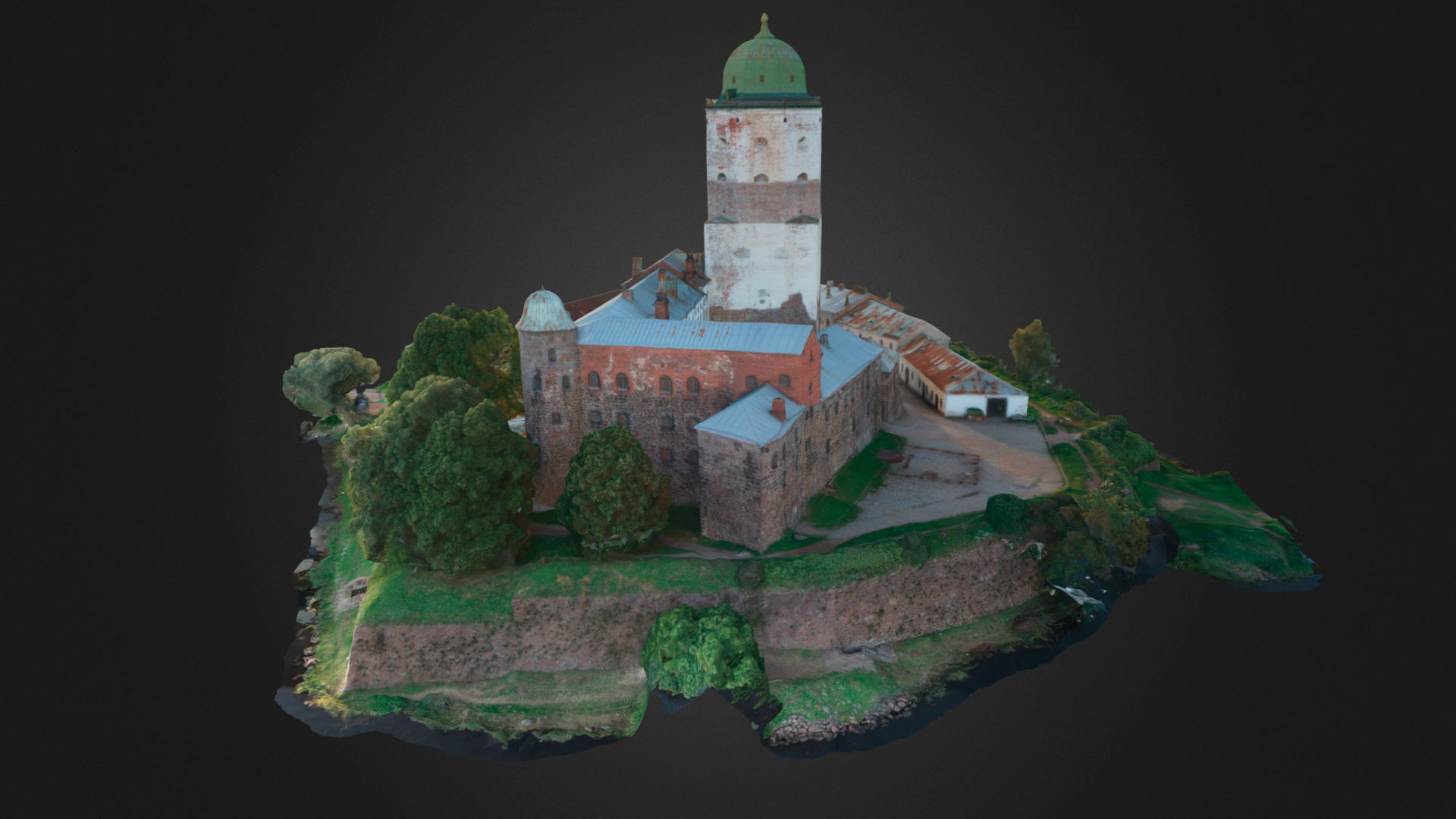 Vyborg Castle 3D model_10