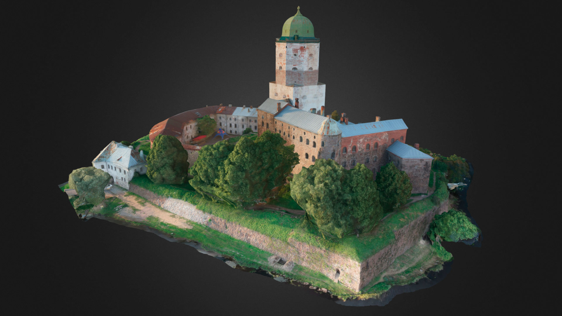Vyborg Castle 3D model_7