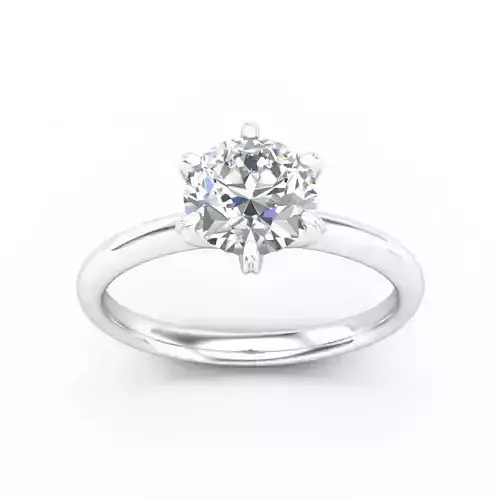 Engagement Ring With Diamond 29 3D print model