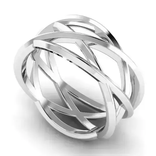 Spiral Shaped Engagement Ring