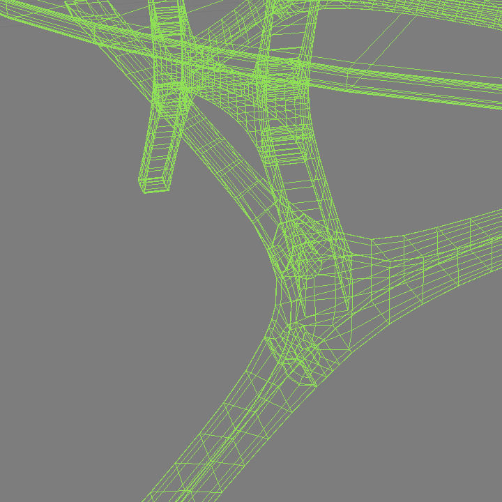 Moose Table Low-poly 3D model_3