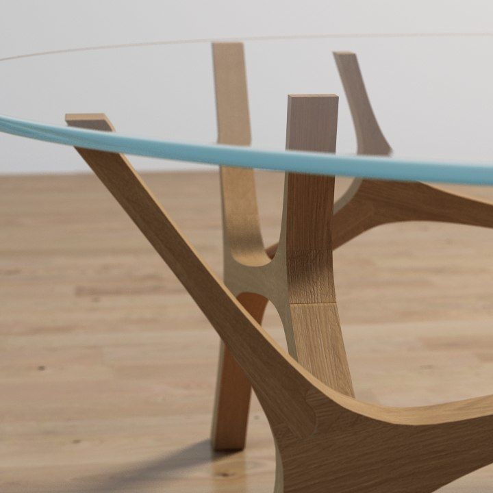 Moose Table Low-poly 3D model_2