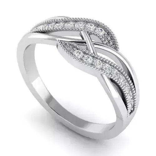 Spiral Engagement Ring With Diamonds 4