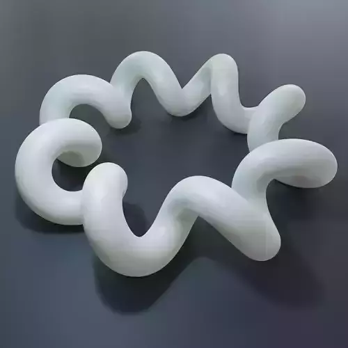 Mathematical art in the form of a spiral 3D print model