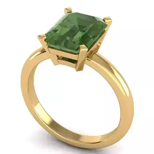 Engagement Ring With Green Diamond 1