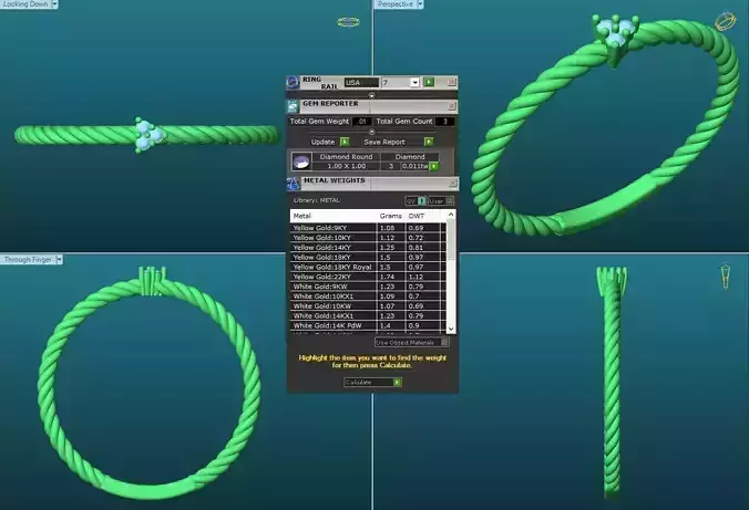 Spiral Engagement Ring With Diamonds 6