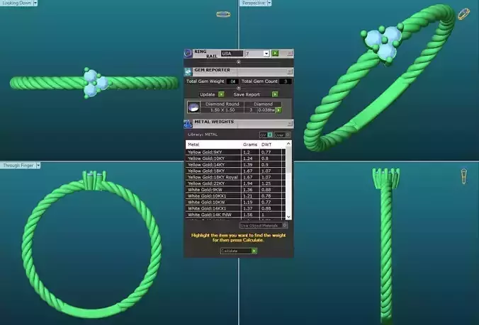 Spiral Engagement Ring With Diamonds 7