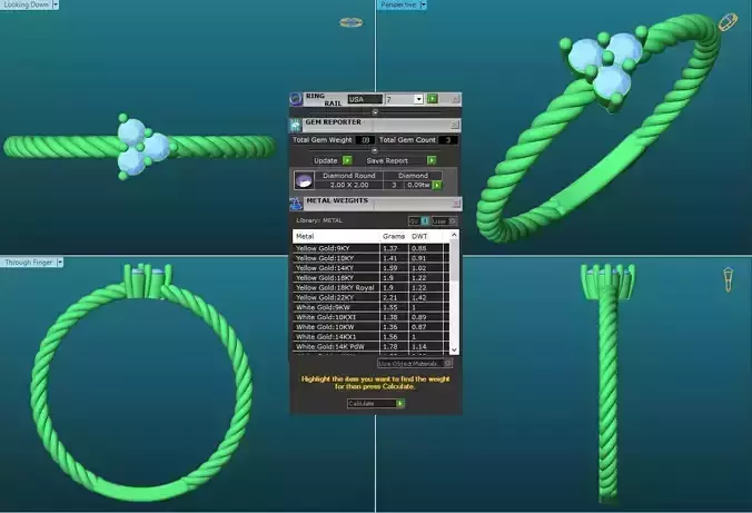 Spiral Engagement Ring With Diamonds 8