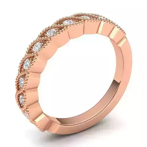 Eye Design Engagement Ring With Diamonds