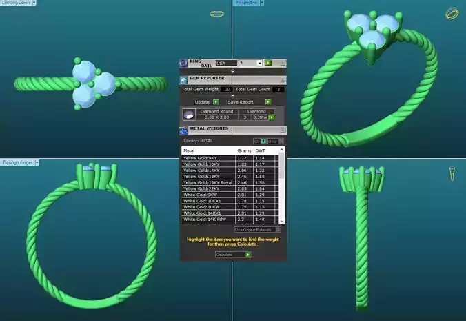 Spiral Engagement Ring With Diamonds 10