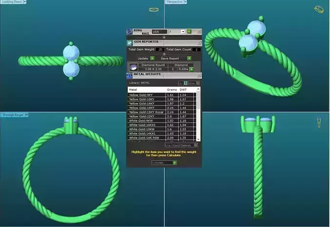 Spiral Engagement Ring With Diamonds 19