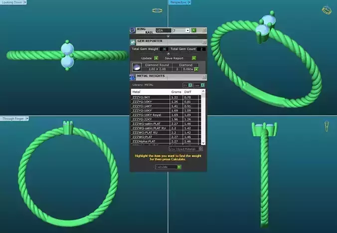 Spiral Engagement Ring With Diamonds 21