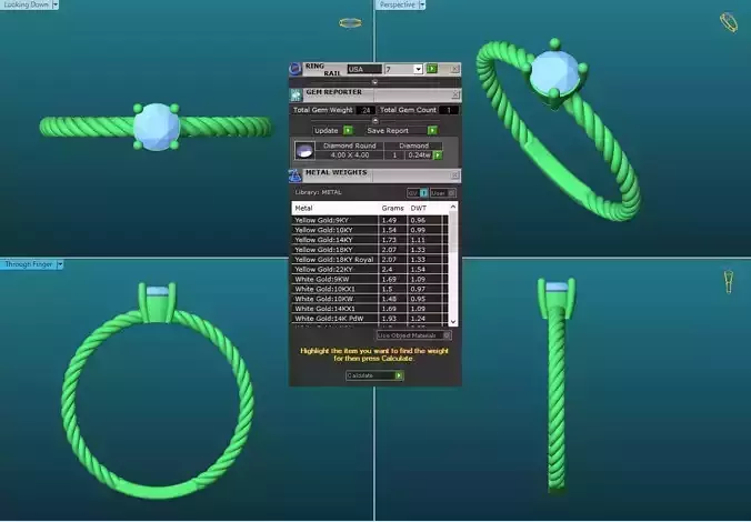 Spiral Engagement Ring With Diamond 4