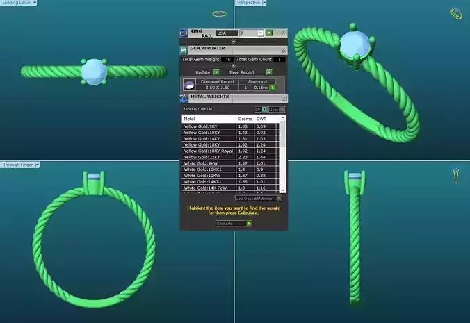 Spiral Engagement Ring With Diamond 5
