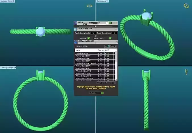 Spiral Engagement Ring With Diamond 6