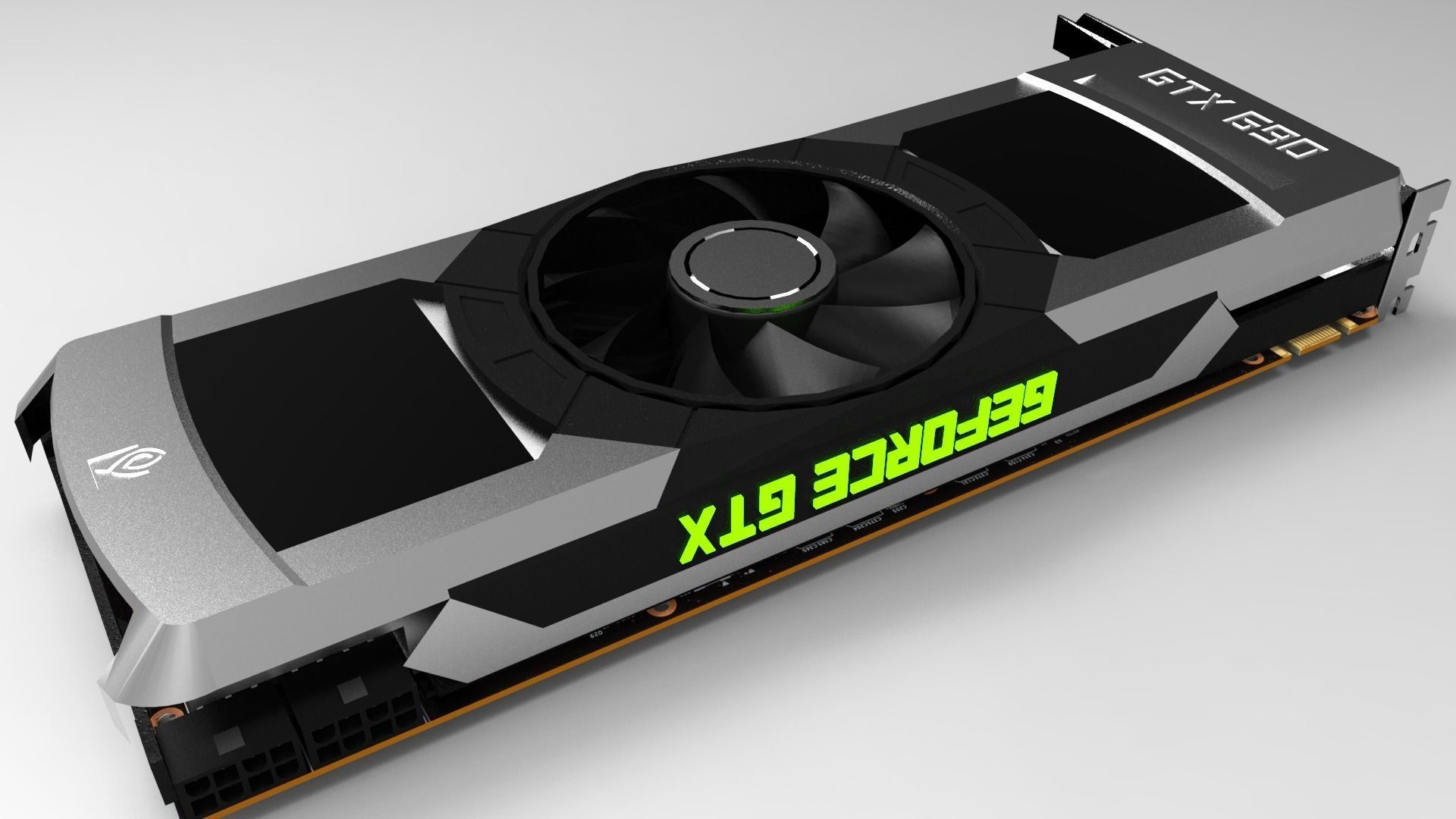 Nvidia Geforce GTX 690 free 3D model CGTrader