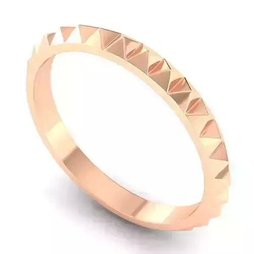 Pyramid Shape Design Wedding Ring