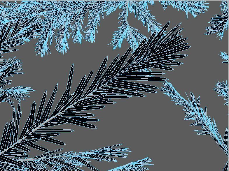 Pinetrees spruce tree set 3D model_2