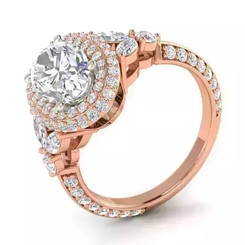 Oval Shaped Engagement Ring With Diamonds 7
