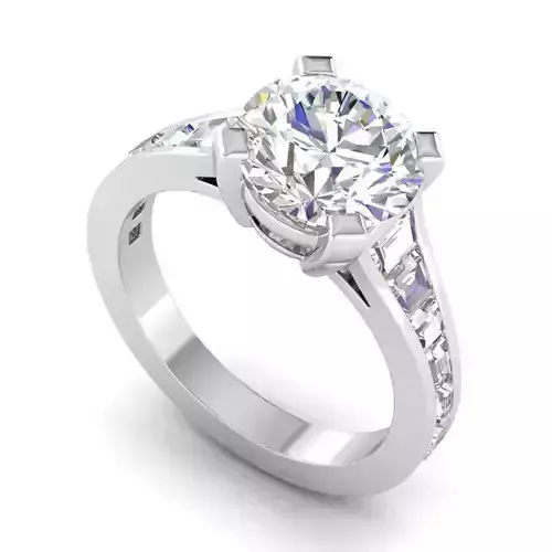 Engagement Ring With Diamonds 90
