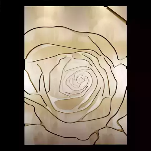 Decorative panel on the wall