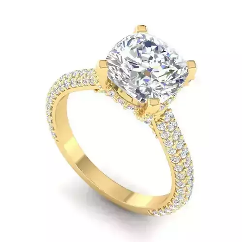 Engagement Ring With Big Diamond Centerpiece 3