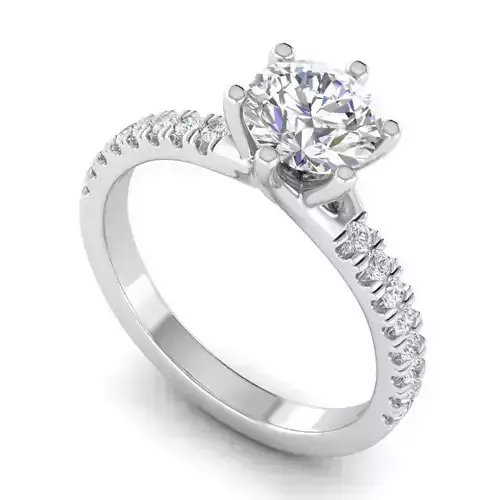 Engagement Ring With Diamonds 107