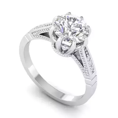Engagement Ring With Diamonds 114