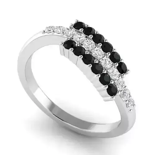 Engagement Ring With Black Diamonds 4