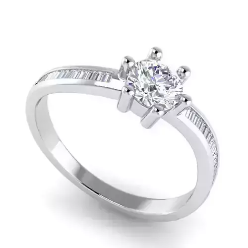 Engagement ring with small white diamond RG 126
