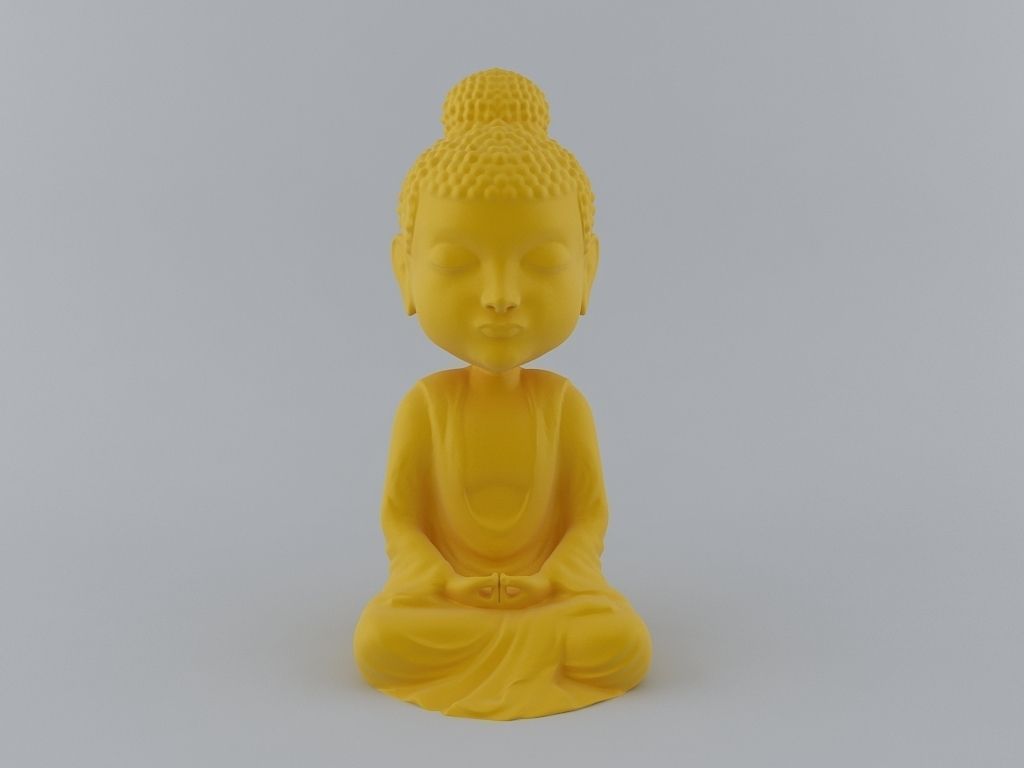 Little Buddha 3D Print Ready Model 3D print model_3