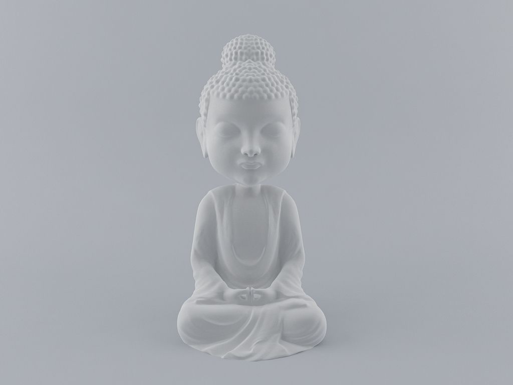 Little Buddha 3D Print Ready Model 3D print model_7