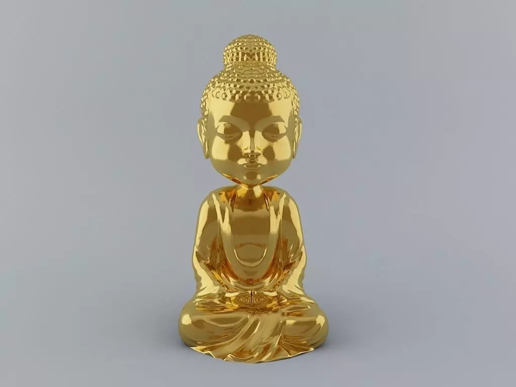 Little Buddha 3D Print Ready Model 3D print model_0