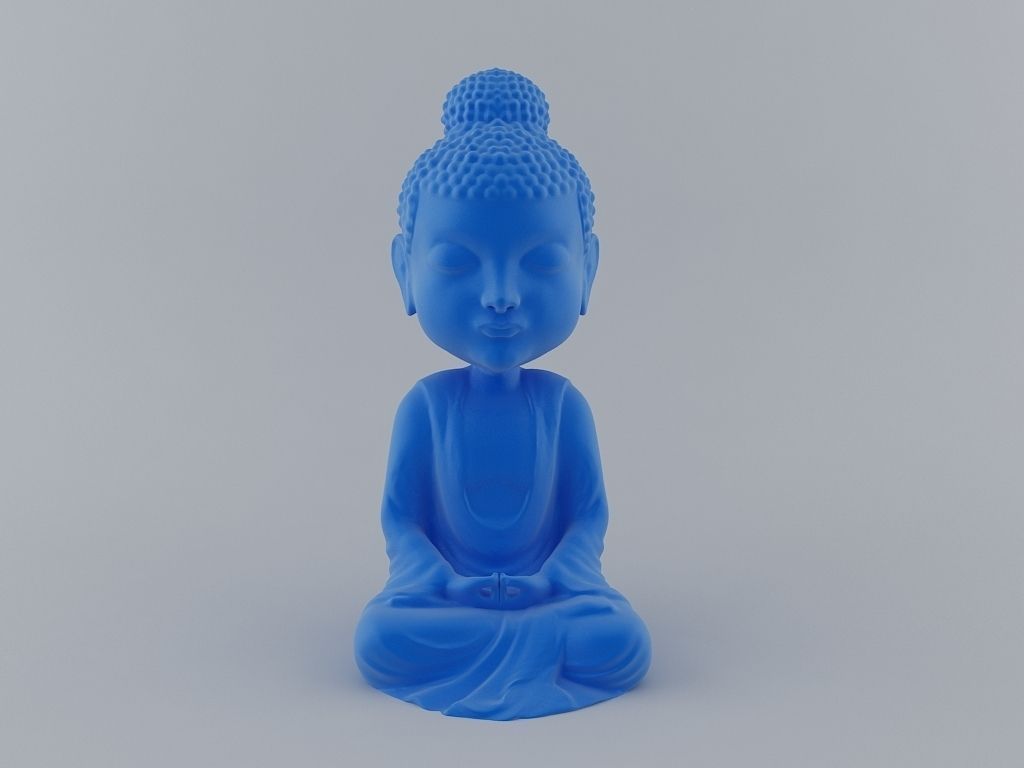 Little Buddha 3D Print Ready Model 3D print model_5