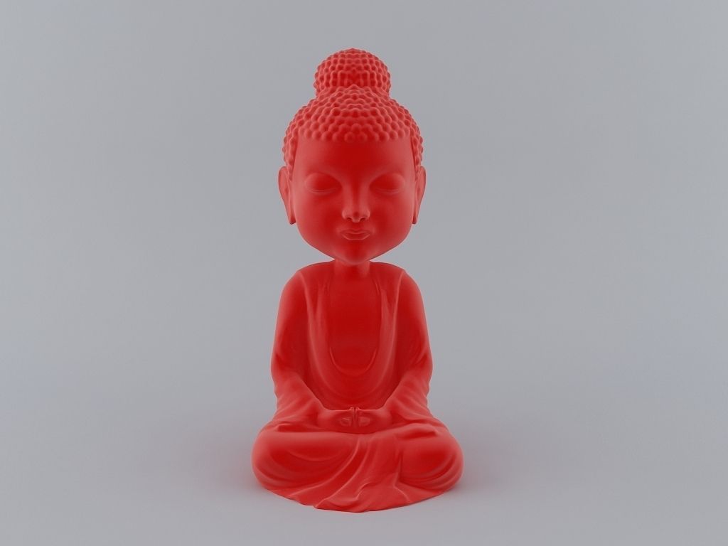 Little Buddha 3D Print Ready Model 3D print model_4