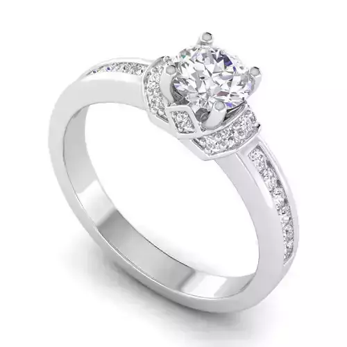 Engagement Ring With Diamonds 120