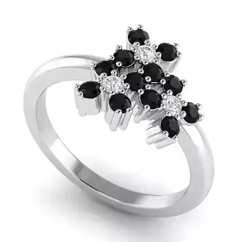 Engagement Ring With Black Diamonds 5