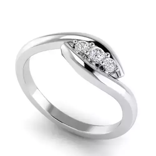 Spiral Engagement Ring With Diamonds 25
