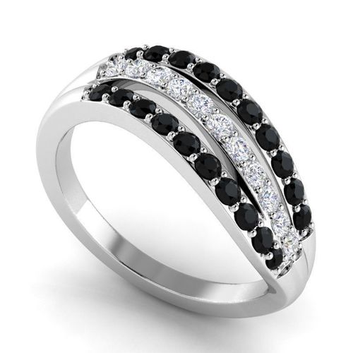 Engagement with black emeralds RG 095 3D print model