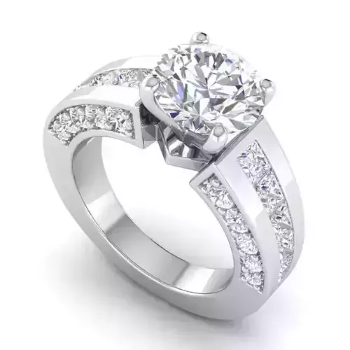 Engagement Ring With Diamonds 127