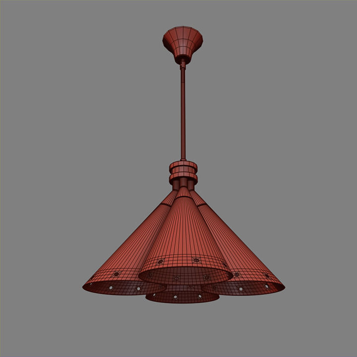 Madeleine suspension lamp 3D model_1