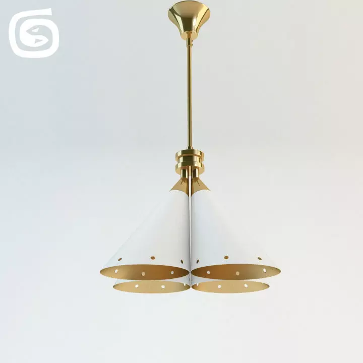 Madeleine suspension lamp 3D model_0