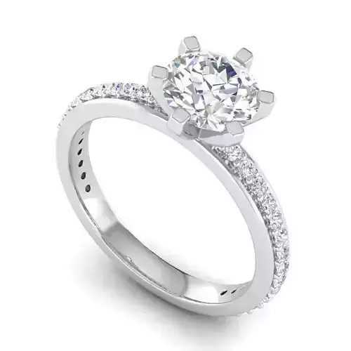 Engagement Ring With Diamonds 129